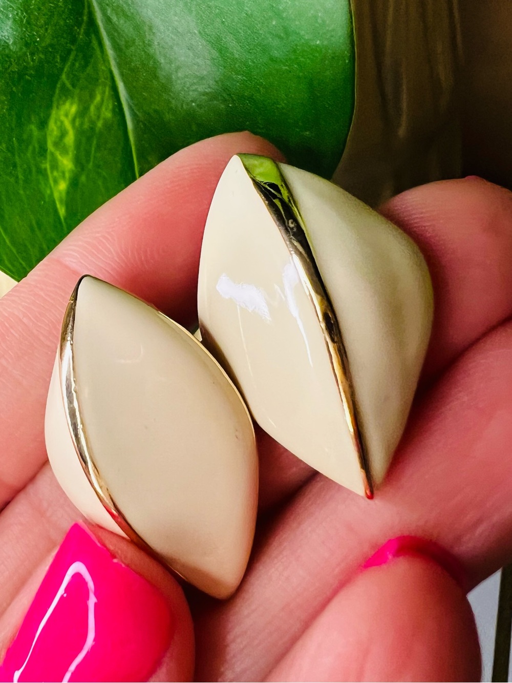 Vintage Mid Century Stamped Marvella earrings